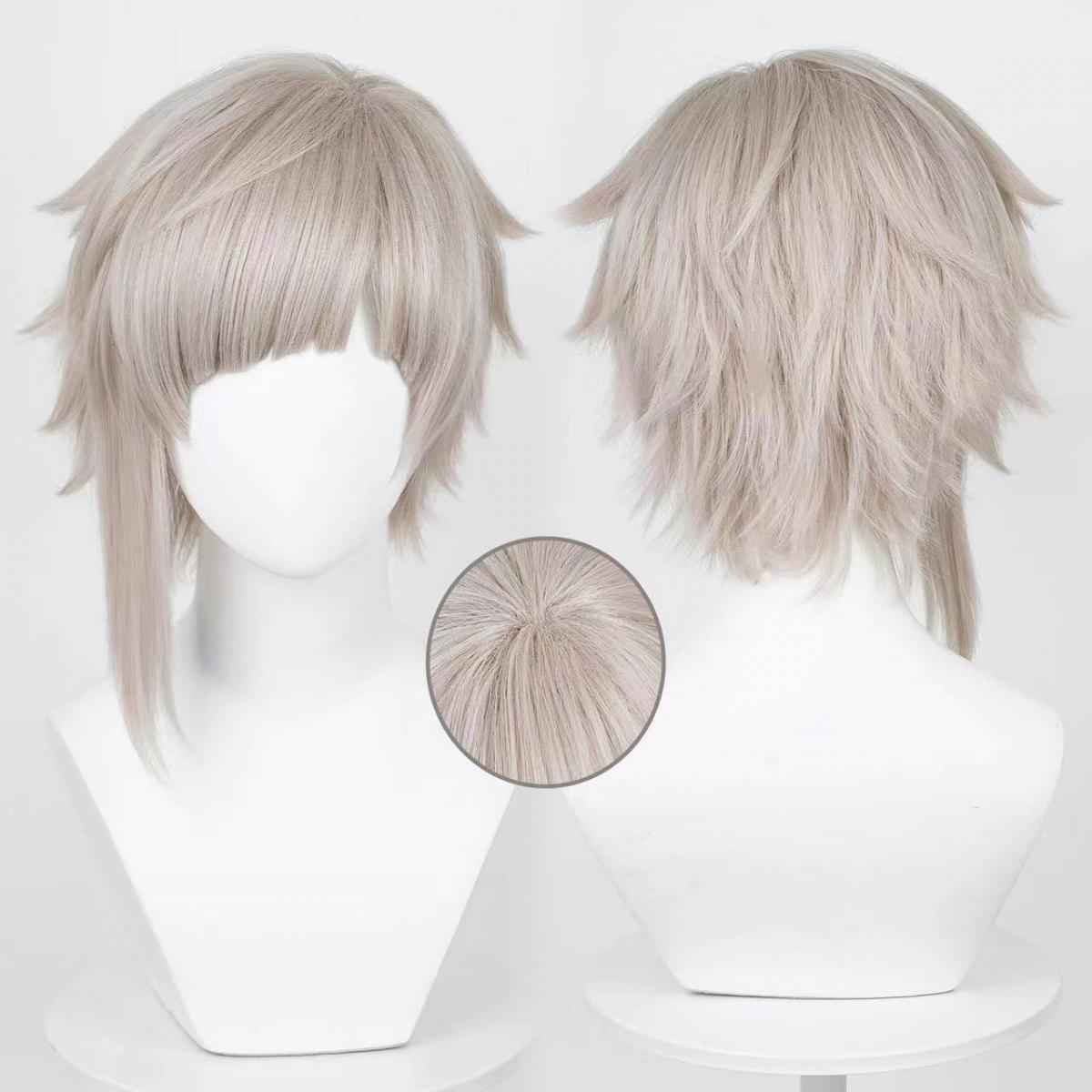 Men Accessories Silver - Perruque de cosplay Nakajima Atsushi pour