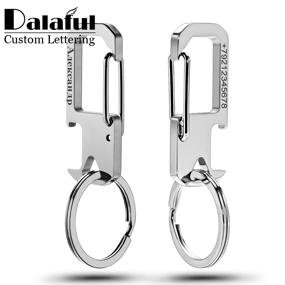 Men Accessories Silver - Porte-clés cadeau personnalisé en acier inoxydable,