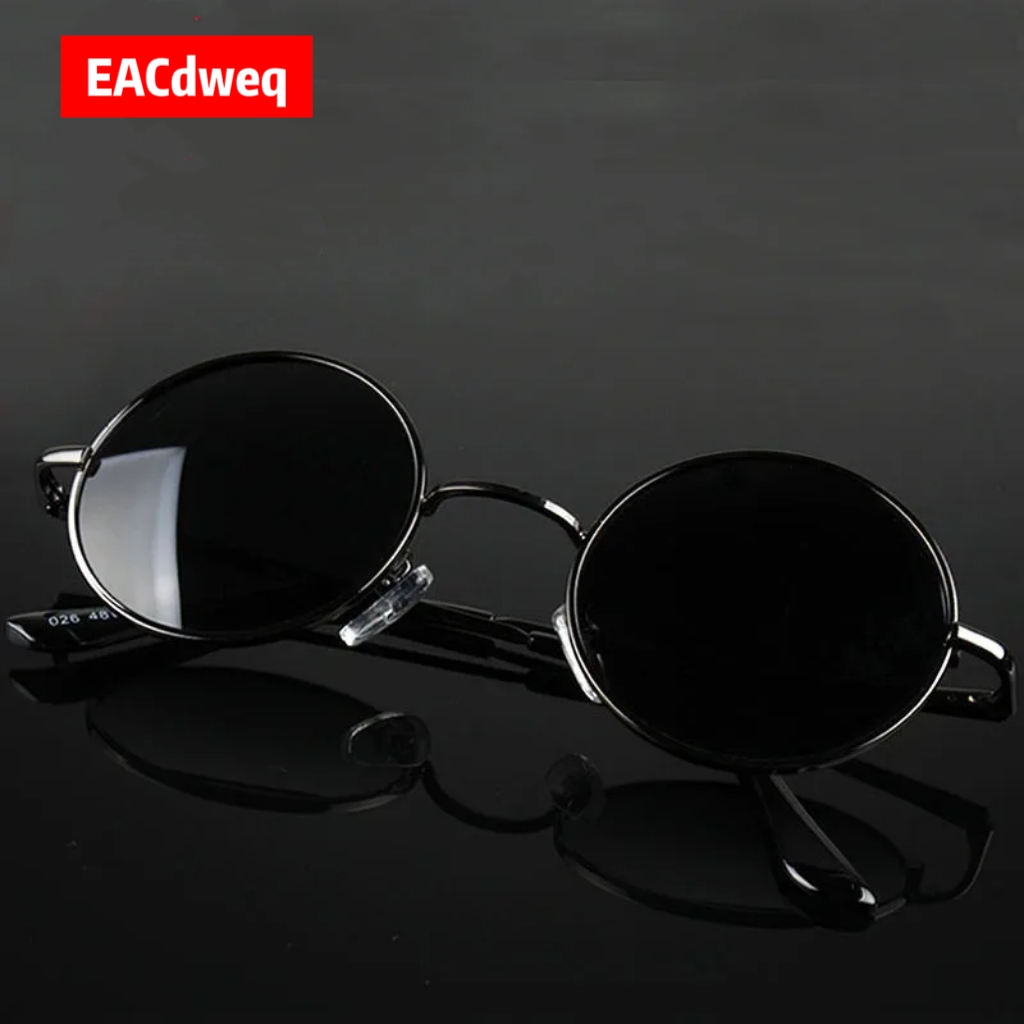 Sunglasses Polarized Men - Lunettes de soleil rondes rétro vintage
