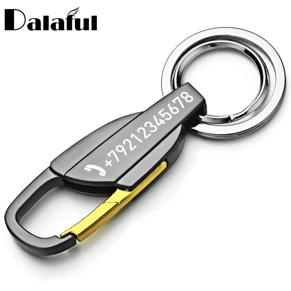 Men Accessories Silver - Porte-clés avec lettrage personnalisé pour homme,