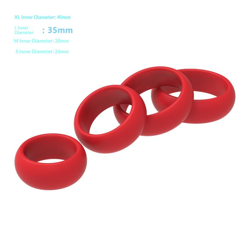 Ensemble de 4 anneaux péniens  - Men Accessories Combo avis et prix