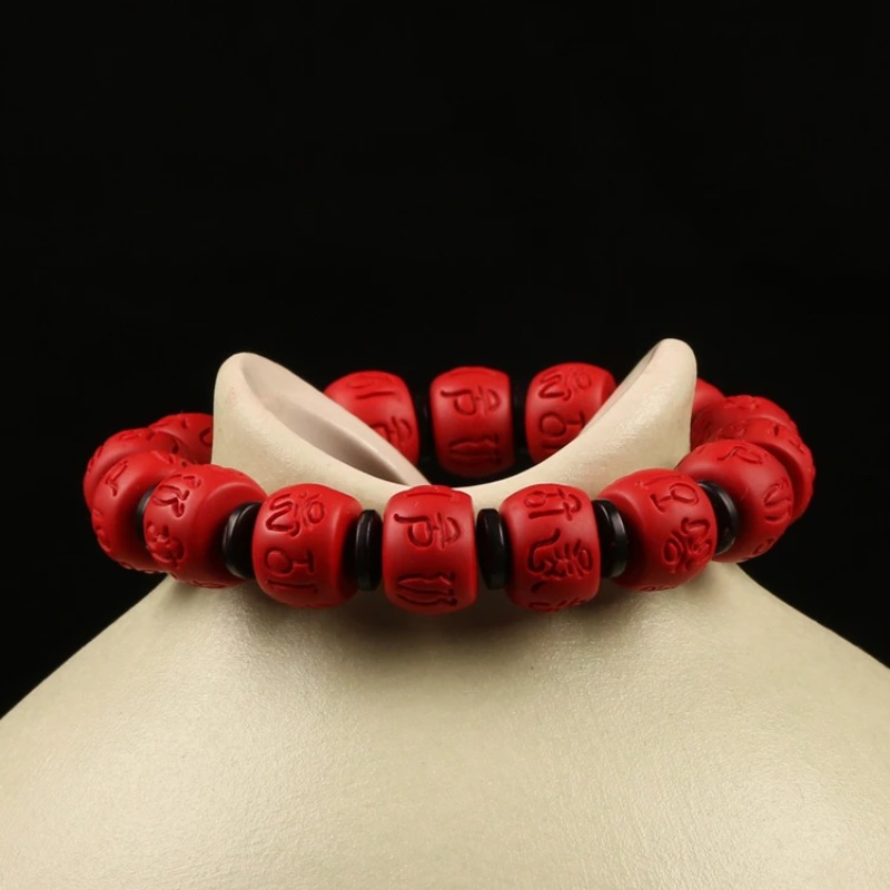 Bracelet élastique en cinabre  - Bead Bracelet Men avis et prix