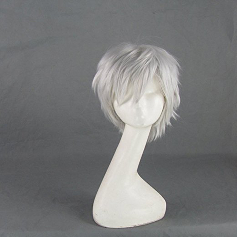 Perruque cosplay courte gris a - Men Accessories Silver avis et prix