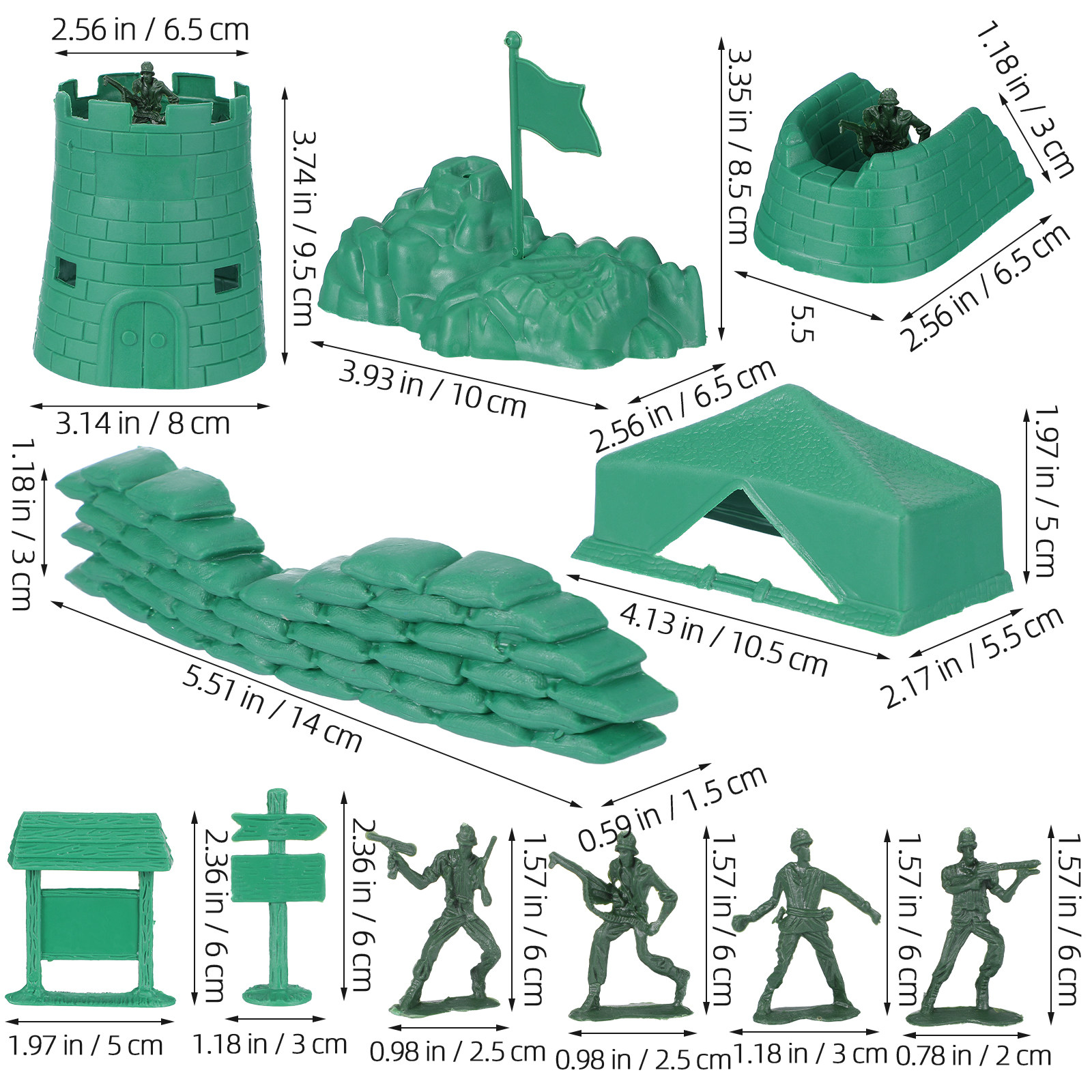 Lot de 200 figurines de soldat - Men Accessories Kit avis et prix