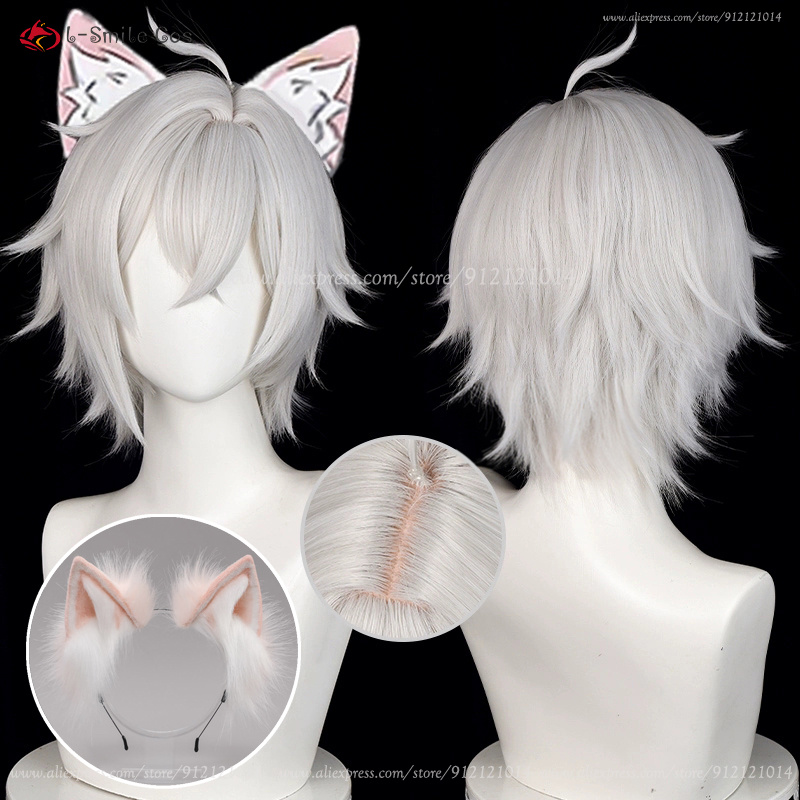 Perruque de Cosplay ZZZ Seth L - Men Accessories Silver avis et prix