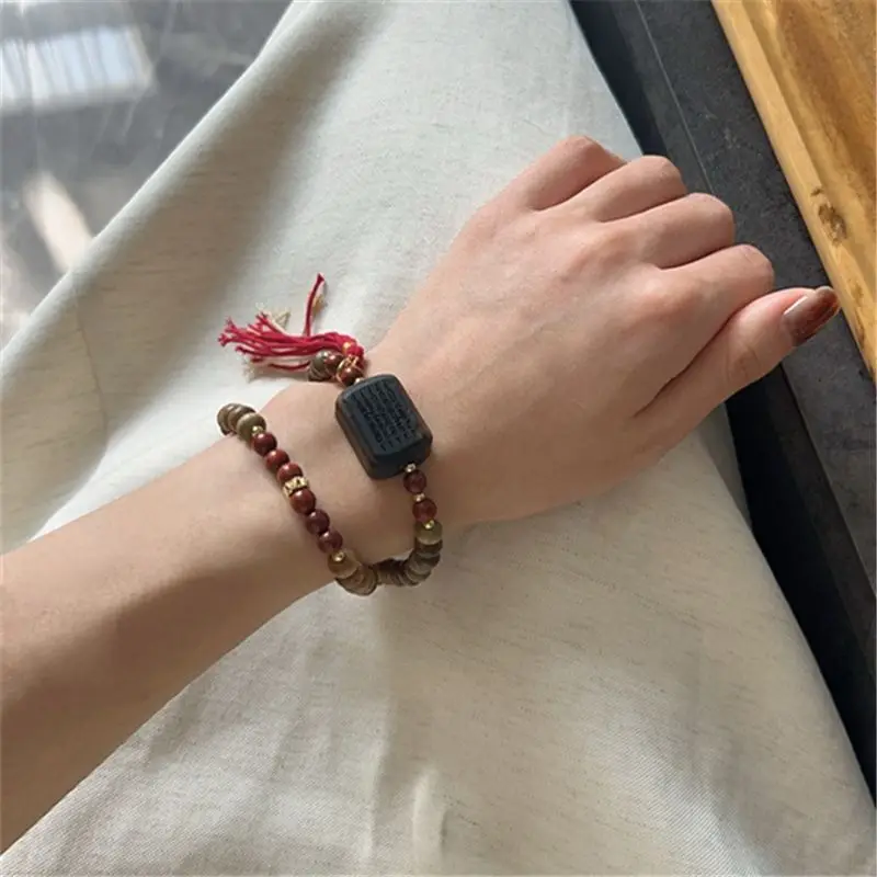 Bracelet à deux cercles en boi - Bead Bracelet Men avis et prix