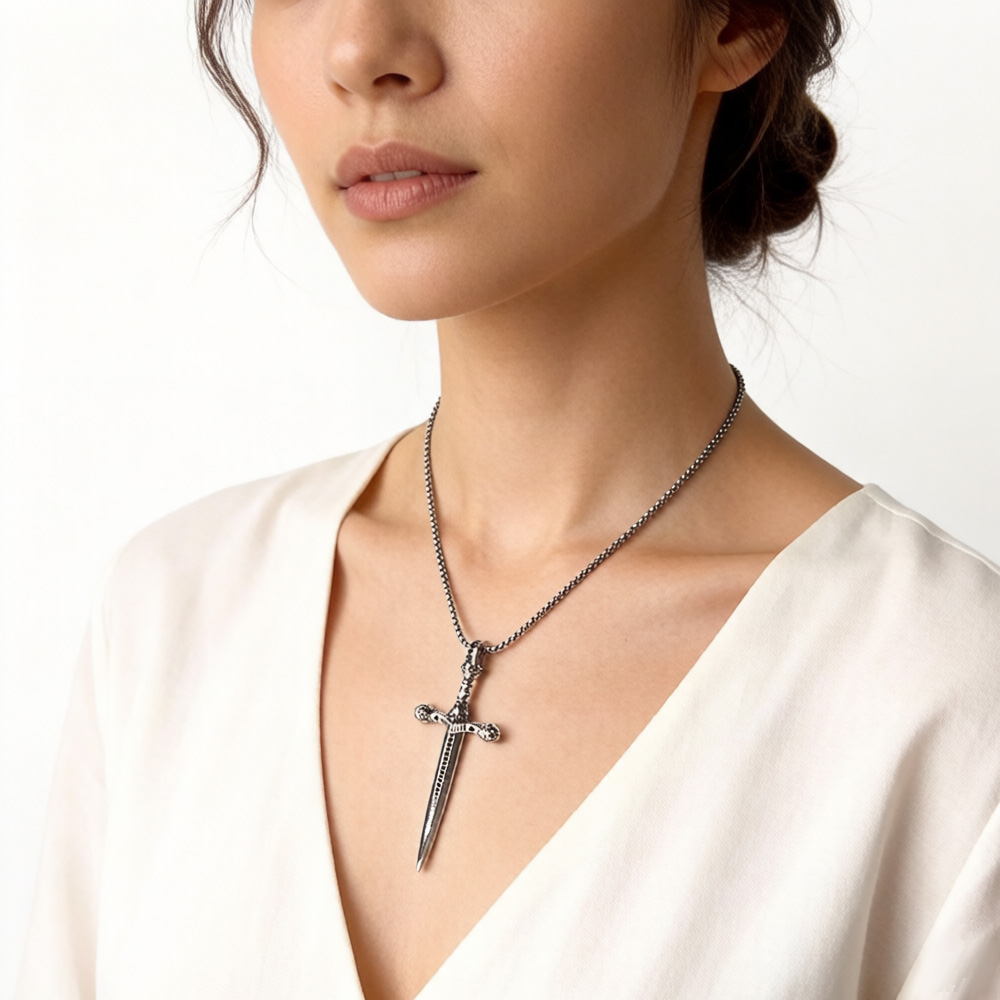 Pendentif épée de crâne, bijou - Men'S Accessories Jewelry Brands avis et prix