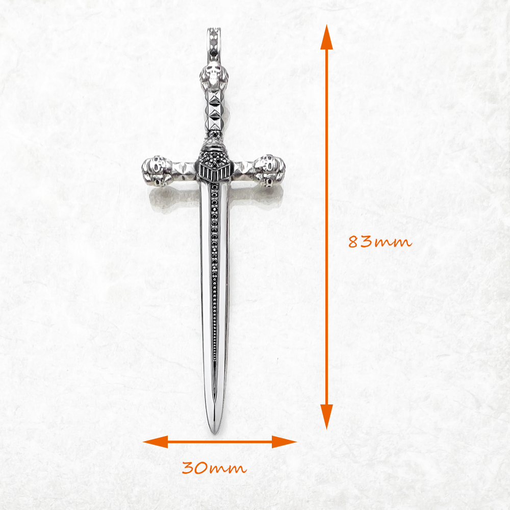 Pendentif épée de crâne, bijou - Men'S Accessories Jewelry Brands avis et prix