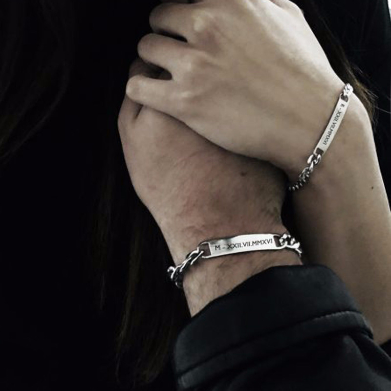 Bracelet en acier inoxydable a - Men Accessories Wrist avis et prix
