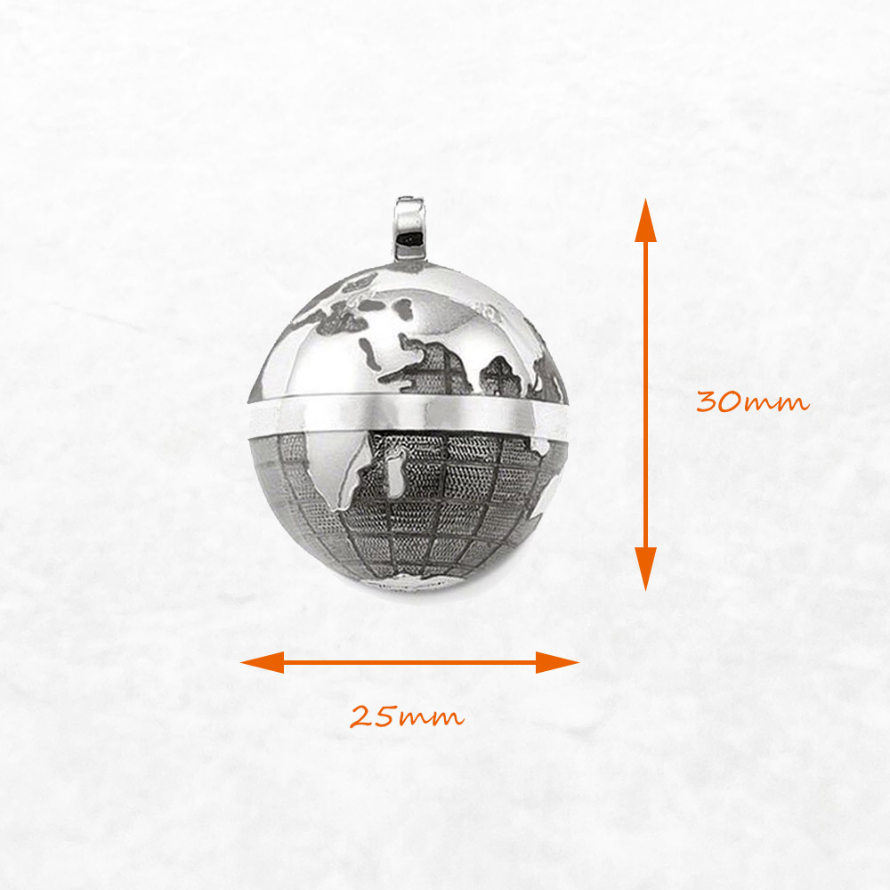 Collier pendentif globe gris e - Men'S Accessories Jewelry Brands avis et prix