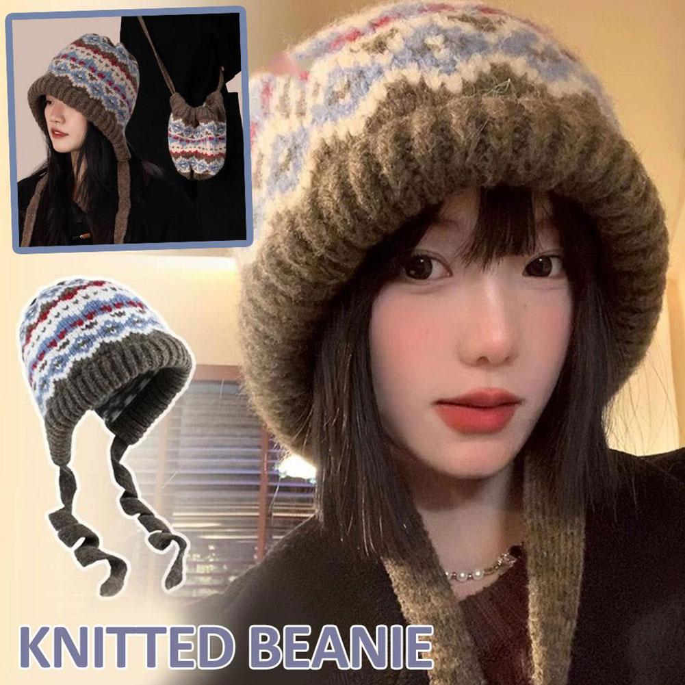 Bonnet tricoté chaud pour femm - Men Accessories Ethnic avis et prix