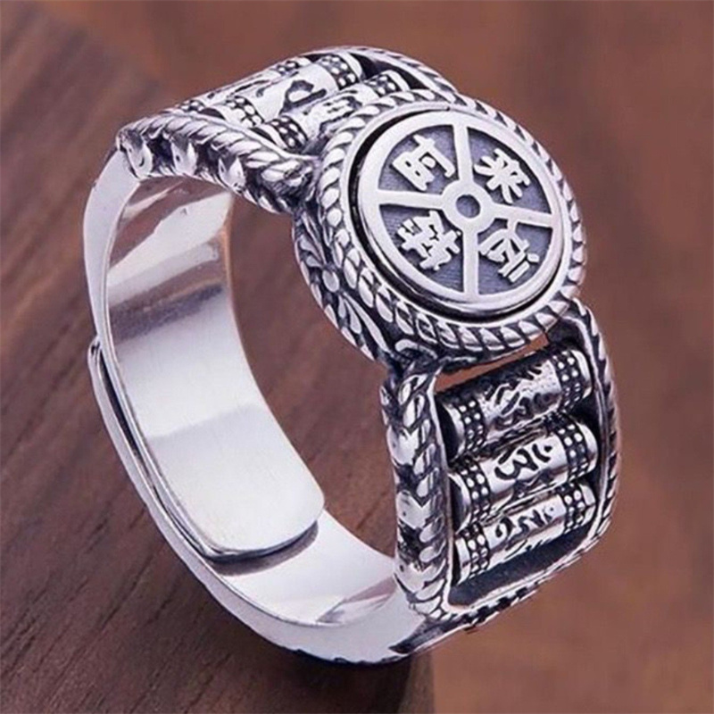 Bague de style ethnique avec p - Men Accessories Ethnic avis et prix
