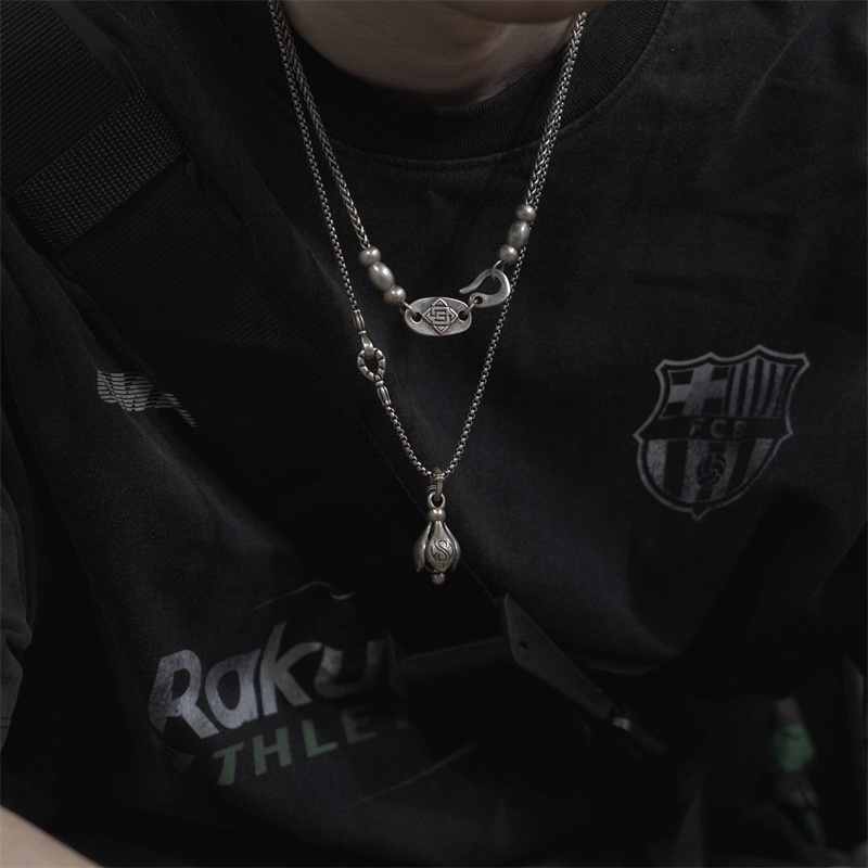 Collier avec pendentif fleur d - Men'S Accessories Instagram avis et prix