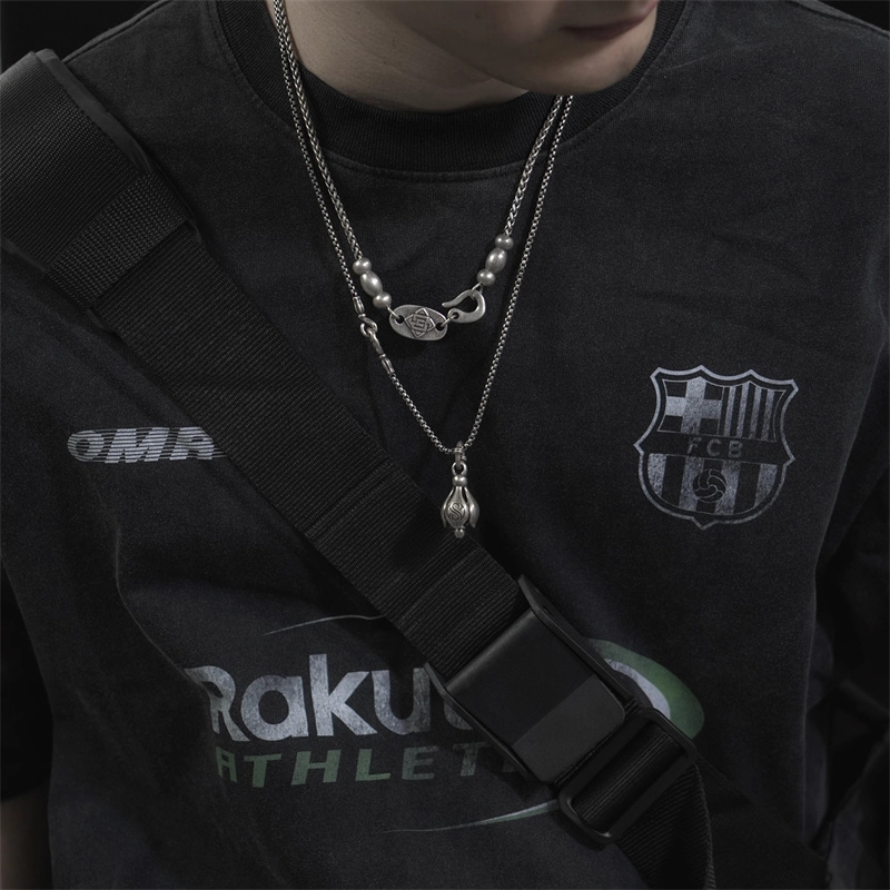 Collier avec pendentif fleur d - Men'S Accessories Instagram avis et prix